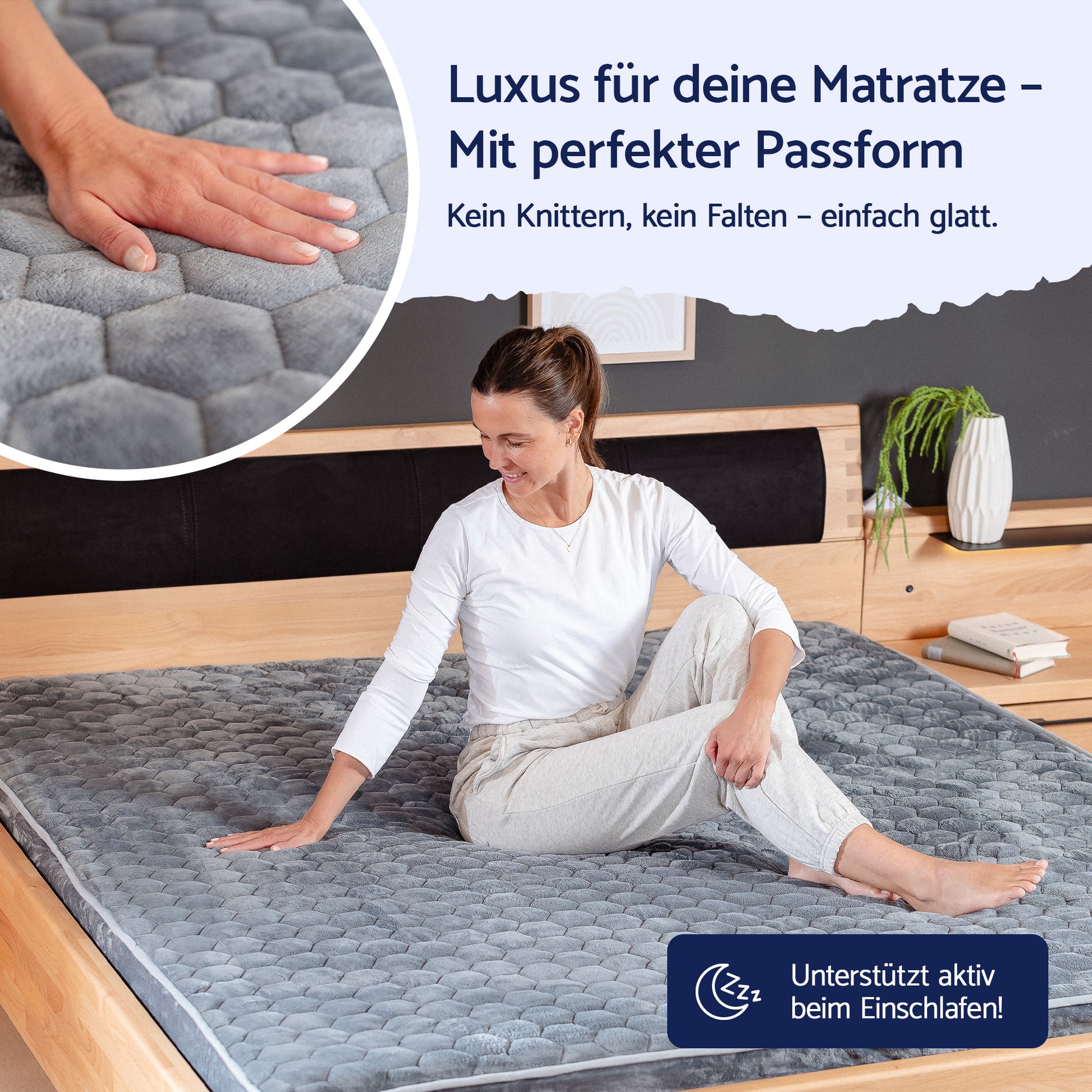 Gemütlich weiches Spannbettlaken