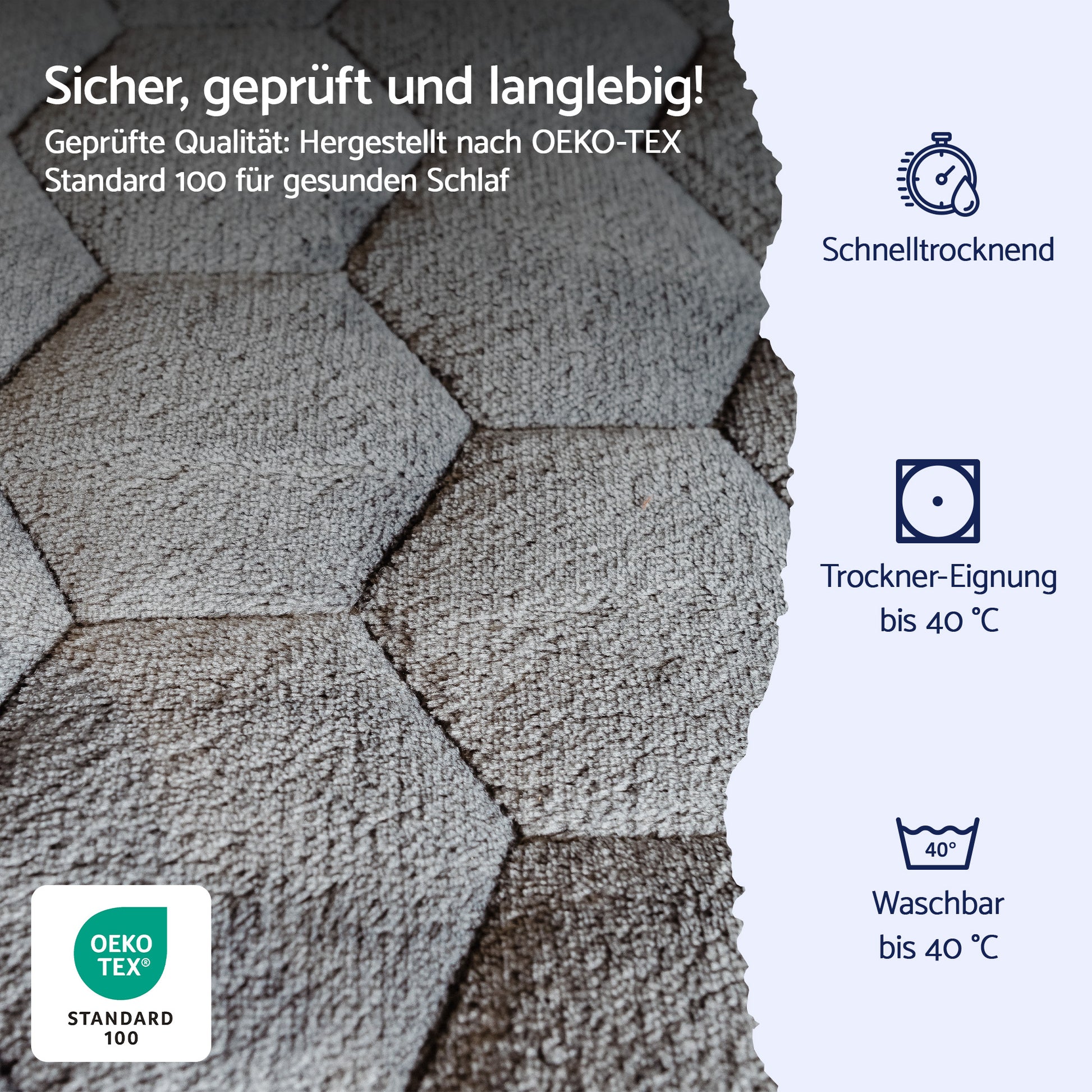 Geprüftes Spannbettlaken