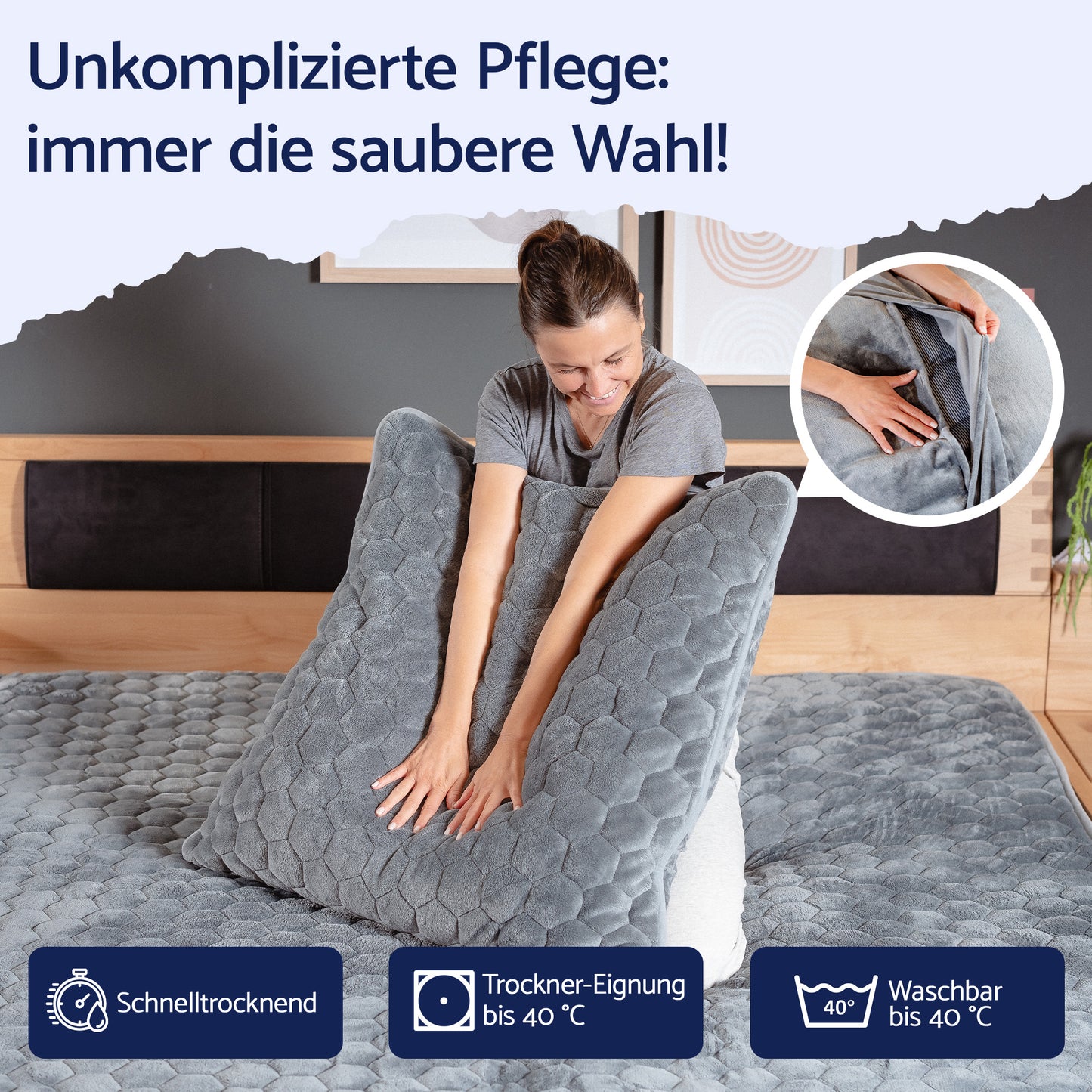 Gemütlich weiche Kissenbezüge